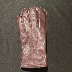 Men's Leather Gloves - Purple